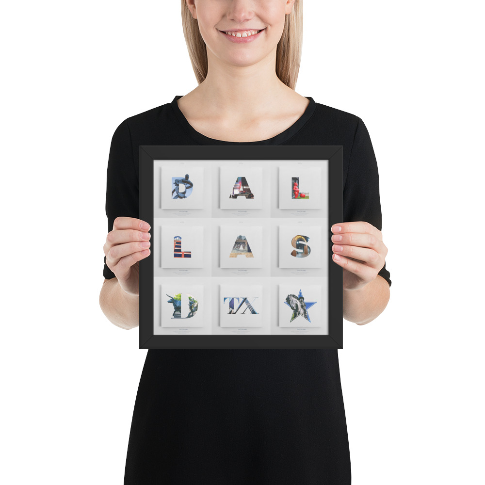 Framed photo paper poster